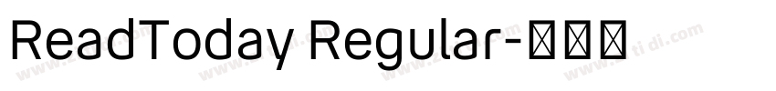 ReadToday Regular字体转换